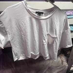 Forever 21 White Crop Top